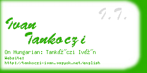 ivan tankoczi business card